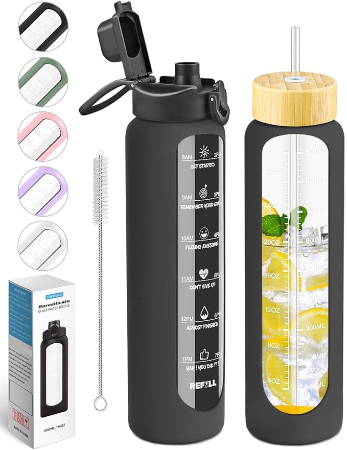 Water Bottle with Time Marker